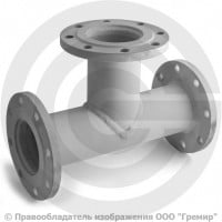 Тройник фланцевый ТФ стальной Ду 200-100 Тройник фланцевый ТФ стальной Ду 200-100