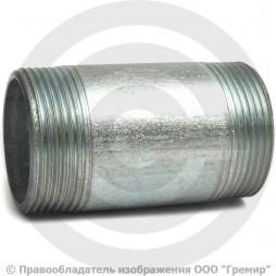 Бочонок стальной оцинкованный L=70мм Ду-32 (1 1/4") АС