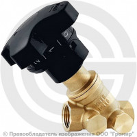 Клапан балансировочный ручной латунный муфтовый Ду-50 Ру-16 ВР (ВН) Kvs=27м3/ч без ниппелей Benarmo Клапан балансировочный ручной латунный муфтовый Ду-50 Ру-16 ВР (ВН) Kvs=27м3/ч без ниппелей Benarmo