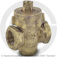 Кран латунный пробко-сальниковый Ду-32 (1 1/4") Ру-10 ВР (ВН) пробка латунь ККАЗ 11б6бк Кран латунный пробко-сальниковый Ду-32 (1 1/4") Ру-10 ВР (ВН) пробка латунь ККАЗ 11б6бк