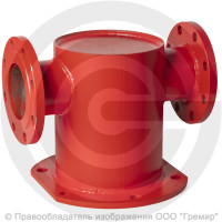 Подставка пожарная двойная фланцевая ППДФ стальная Ду 500-500 Ру-10 КЗСД Подставка пожарная двойная фланцевая ППДФ стальная Ду 500-500 Ру-10 КЗСД