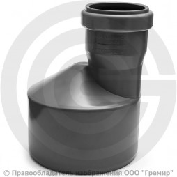 Переход НПВХ (ПВХ) с раструбом серый Дн 110-50 б/нап в/к ТУ 6-19-307-86 Хемкор