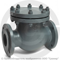 Клапан обратный поворотный стальной фланцевый Ду-200 Ру-16 (Т<425°С) 19с76нж ЧАЗ