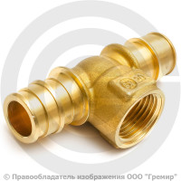 Тройник латунный для PE-X труб Дн 20-1/2"х20 ВР (ВН) GX154 Giacomini Тройник латунный для PE-X труб Дн 20-1/2"х20 ВР (ВН) GX154 Giacomini