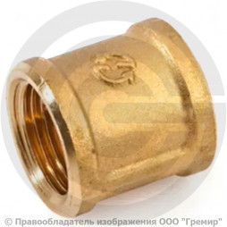 Муфта латунная ВР (ВН) Ду-4 (1/8") STOUT
