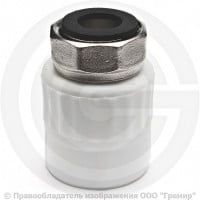 Муфта PP-R комбинированная белая с накидной гайкой Дн 25-3/4" на метал. штуцере RTP (РосТурПласт) Муфта PP-R комбинированная белая с накидной гайкой Дн 25-3/4" на метал. штуцере RTP (РосТурПласт)