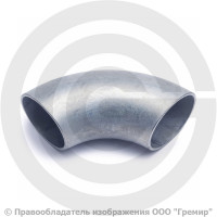 Отвод 76х3,5 (Ду-65) оцинкованный 90 градусов шовный Отвод 76х3,5 (Ду-65) оцинкованный 90 градусов шовный