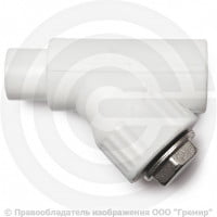 Фильтр PP-R сетчатый белый Дн 25 45гр внутренняя-наружная пайка VALFEX