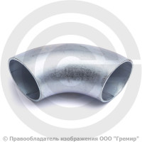 Отвод 89х3,5 (Ду-80) оцинкованный 90 градусов шовный Отвод 89х3,5 (Ду-80) оцинкованный 90 градусов шовный