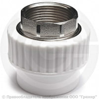 Муфта PP-R комбинированная под ключ белая ВР (ВН) Дн 90-3" VALFEX Муфта PP-R комбинированная под ключ белая ВР (ВН) Дн 90-3" VALFEX