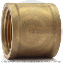 Муфта латунная ВР (ВН) Ду-15 (1/2") LD