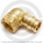 Угольник латунный для PE-X труб Дн 20-1/2&quot; ВР (ВН) РОС