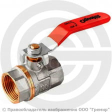 Кран латунный Ду-20 (3/4") Ру-40 ВР (ВН) полнопроходной рычаг MVI BV.511