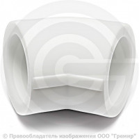 Угольник PP-R белый внутренняя пайка Дн 50 45гр RTP (РосТурПласт)