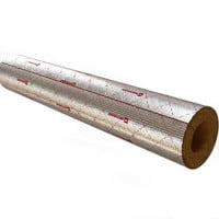 Цилиндр навивной минеральная вата 50/133 L=1м кашированный фольгой ROCKWOOL 100 Цилиндр навивной минеральная вата 50/133 L=1м кашированный фольгой ROCKWOOL 100