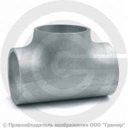 Тройник 89х3,5-57х3 (Ду 80-50) оцинкованный переходной ГОСТ 17376