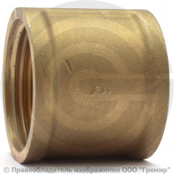 Муфта латунная ВР (ВН) Ду-25 (1") LD