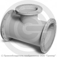 Тройник фланцевый ТФ стальной Ду 300-250 Тройник фланцевый ТФ стальной Ду 300-250