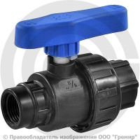 Кран ПНД компрессионный Ду-20 Ру-10 ВР (ВН) RTP (РосТурПласт) Кран ПНД компрессионный Ду-20 Ру-10 ВР (ВН) RTP (РосТурПласт)