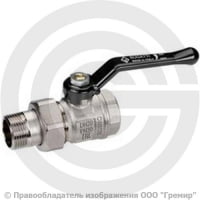 Кран латунный Ду-50 (2") Ру-20 ВР-"Американка" никель рычаг Bugatti серия 920 Кран латунный Ду-50 (2") Ру-20 ВР-"Американка" никель рычаг Bugatti серия 920