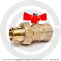 Кран латунный Ду-15 (1/2") Ру-16 ВР-"Американка" бабочка ГАЛЛОП ПРАКТИК 132 Кран латунный Ду-15 (1/2") Ру-16 ВР-"Американка" бабочка ГАЛЛОП ПРАКТИК 132