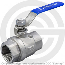 Кран нержавеющий Ду-8 (1/4") Ру-63 ВР (ВН) L=50мм полнопроходной Benarmo