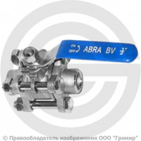 Кран нержавеющий AISI 316 (CF8M) под приварку Ду-32 (1 1/4") Ру-40 ABRA BV61A-Q61F-1000-3A Кран нержавеющий AISI 316 (CF8M) под приварку Ду-32 (1 1/4") Ру-40 ABRA BV61A-Q61F-1000-3A