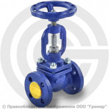 Клапан запорный стальной фланцевый Ду-25 Ру-40 (Т<400°С) сальниковый 215F Zetkama