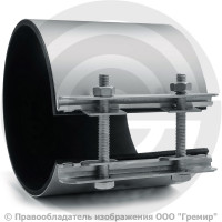 Хомут ремонтный односторонний оцинкованный Ду-200 (Дн 217-226) L=162мм Сансфера Хомут ремонтный односторонний оцинкованный Ду-200 (Дн 217-226) L=162мм Сансфера