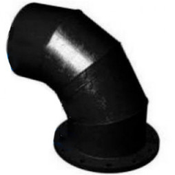 Колено (отвод) фланец-гладкий конец УФГ ВЧШГ с ЦПП Ду-100