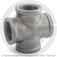 Крестовина чугунная ВР (ВН) Ду 25 (1") Крестовина чугунная ВР (ВН) Ду 25 (1")