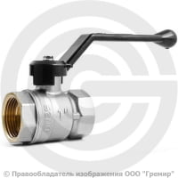 Кран латунный Ду-25 (1") Ру-40 ВР (ВН) муфтовый никель рычаг LD Pride 47.25.В-В.Р. Кран латунный Ду-25 (1") Ру-40 ВР (ВН) муфтовый никель рычаг LD Pride 47.25.В-В.Р.