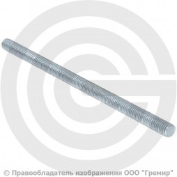 Шпилька стальная оцинкованная М27х1000 DIN 975