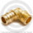 Угольник латунный для PE-X труб Дн 20-1/2&quot; НР (НАР) РОС