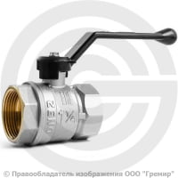 Кран латунный Ду-32 (1 1/4") Ру-25 ВР (ВН) муфтовый никель рычаг LD Pride 47.32.В-В.Р Кран латунный Ду-32 (1 1/4") Ру-25 ВР (ВН) муфтовый никель рычаг LD Pride 47.32.В-В.Р