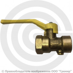 Кран газ трехходовой для манометра Ду-15 Ру-16 ВР (ВН) G1/2"-М20х1,5 без фланца с ручкой ВИПРА КШМ 11Б27п10