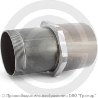 Сгон в сборе стальной L=180мм Ду-100 (4") в комплекте со стальной муфтой и контргайкой КАЗ Сгон в сборе стальной L=180мм Ду-100 (4") в комплекте со стальной муфтой и контргайкой КАЗ