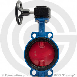 Затвор дисковый поворотный межфланцевый с редуктором Ду-40 Ру-16 EPDM с чугунным диском Tecofi VPI4448-08