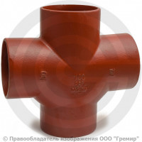 Крестовина чугунная безраструбная SML Ду 150-100-100 88гр Китай Крестовина чугунная безраструбная SML Ду 150-100-100 88гр Китай