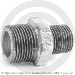 Ниппель переходной чугунный оцинкованный НР (НАР) Ду 20-15 (3/4"-1/2")
