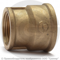 Муфта латунная переходная ВР (ВН) Ду 25-15 (1"-1/2") VALFEX