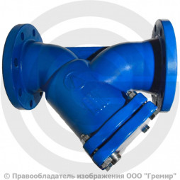 Фильтр сетчатый Y-образный чугунный фланцевый Ду-150 Ру-16 (Т<150°С) ЛМЗ ФСО