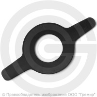 Прокладка фланцевая резиновая ТМКЩ Ду-50 Ру 10-40 (106х57х5) 5 мм с ушком исп.А ГОСТ 15180-86