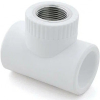 Тройник PP-R комбинированный белый ВР (ВН) Дн 32-3/4" Китай Тройник PP-R комбинированный белый ВР (ВН) Дн 32-3/4" Китай