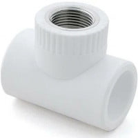 Тройник PP-R комбинированный белый ВР (ВН) Дн 20-3/4" Китай Тройник PP-R комбинированный белый ВР (ВН) Дн 20-3/4" Китай