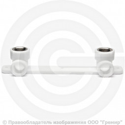 Планка PP-R монтажная белая ВР (ВН) Дн 25-1/2" Ру-25 RTP (РосТурПласт)