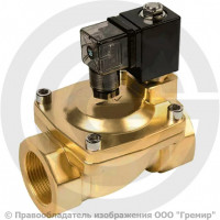 Клапан электромагнитный латунный Ду-25 (1") Ру-16 ВР (ВН) с катушкой 220В (Т<120°С) НЗ BCX Unipump Клапан электромагнитный латунный Ду-25 (1") Ру-16 ВР (ВН) с катушкой 220В (Т<120°С) НЗ BCX Unipump