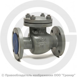 Клапан обратный поворотный стальной фланцевый Ду-50 Ру-16 19с76нж