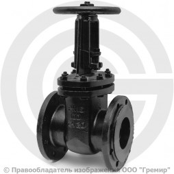 Задвижка чугунная фланцевая Ду-100 Ру-10 (Т<225°С) 30ч6бр ЛМЗ