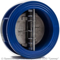 Клапан обратный двухстворчатый чугунный межфланцевый Ду-150 Ру-16 (Т<120°С) ств нерж Benarmo Клапан обратный двухстворчатый чугунный межфланцевый Ду-150 Ру-16 (Т<120°С) ств нерж Benarmo